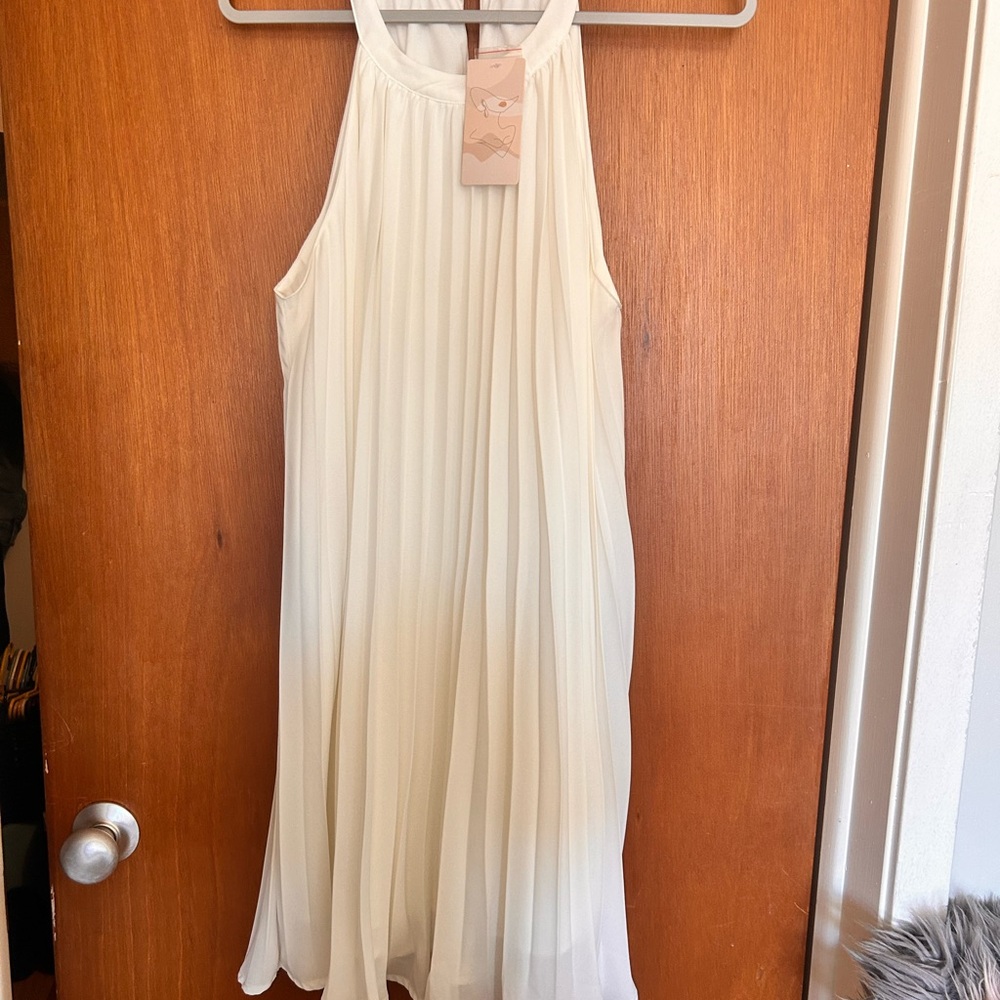 Fashion to Figure Cream Midi Dress